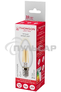Лампа светодиодная Hiper THOMSON LED FILAMENT CANDLE 11W 1045Lm E14 2700K TH-B2071