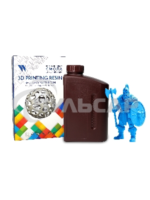 Фотополимерная смола NVPRINT Standard Resin Clear Blue для 3D печати 1 кг (бут)