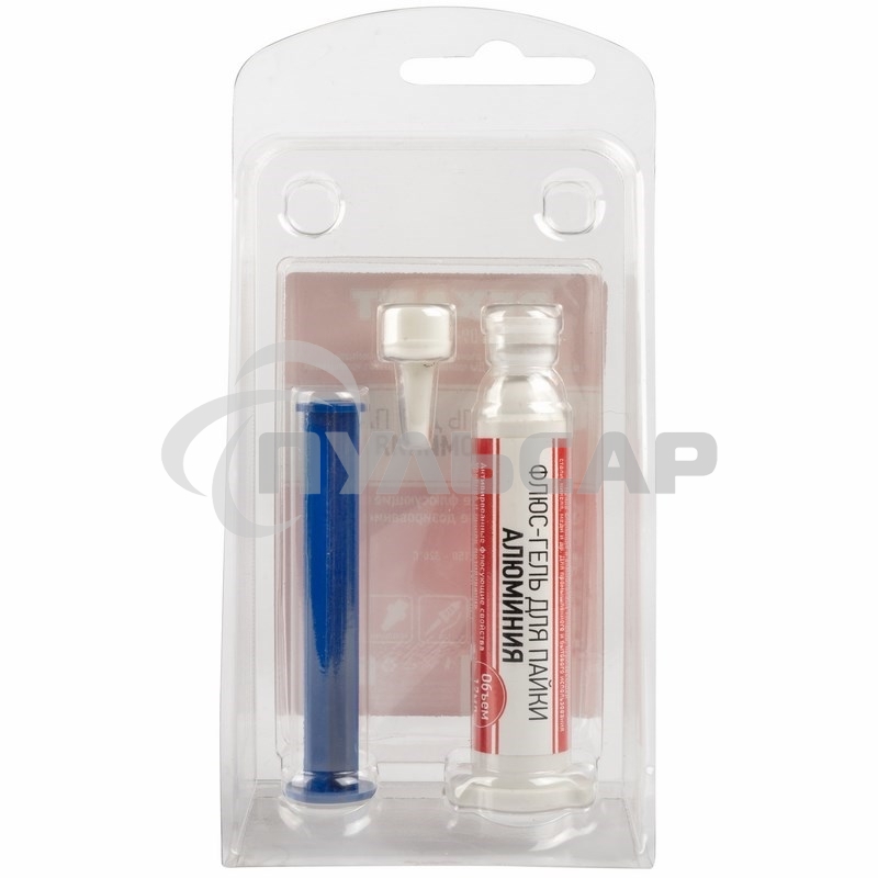 Флюс-гель для пайки Rexant, пайка алюминия, 12 мл, техно-шприц, блистер