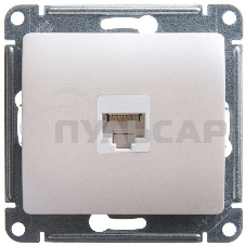 Механизм розетки комп. 1-м Glossa RJ45 CAT.5E перламутр SchE GSL000681K