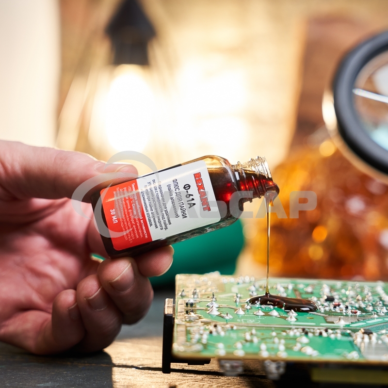 Флюс для пайки Rexant, Ф-61А (пайка алюминия), 30 мл, флакон, блистер