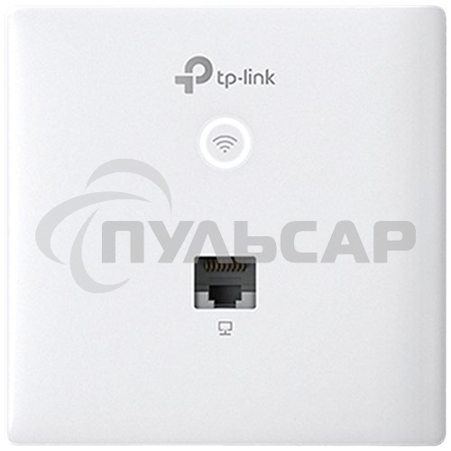 Точка доступа TP-Link Omada AC1200 wireless MU-MIMO Gigabit wall-plate Access Point, 1 Gigabit downlink port, 1 gigabit uplink port, 802.3af/at PoE in, wall plate mounting, support standalone mode and controlled by Omada SDN controller (Software/hardware/