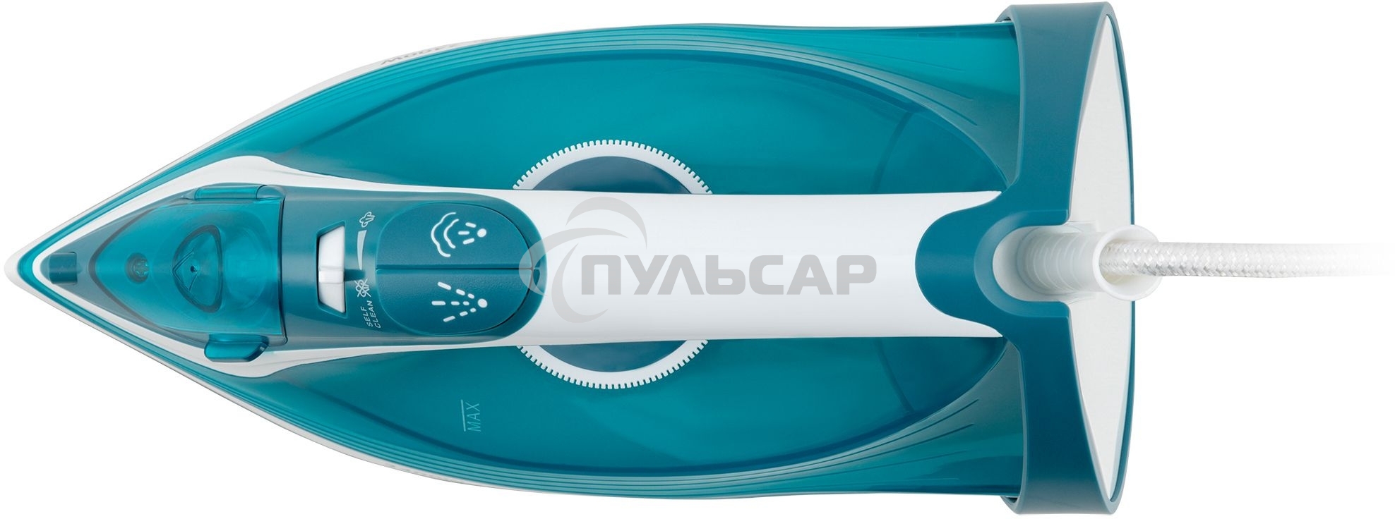 Утюг Polaris PIR2487AK 3m бирюзовый/белый 2400Вт