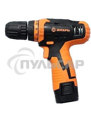 Дрель-шуруповерт Вихрь ДА-12Л-2к 72/14/7, Аккумуляторная, 12В, 2 АКБ, Кейс