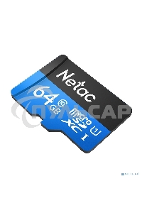 Флеш карта microSDHC 64Gb Netac P500 <NT02P500STN-064G-R> (с SD адаптером) 80Mb/s
