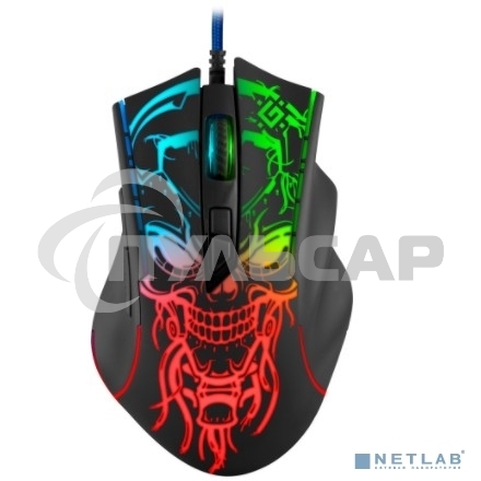 Мышь проводная Defender Bulletstorm GM-928 черный, 7200 dpi, USB, кнопки - 7