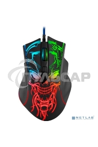 Мышь проводная Defender Bulletstorm GM-928 черный, 7200 dpi, USB, кнопки - 7