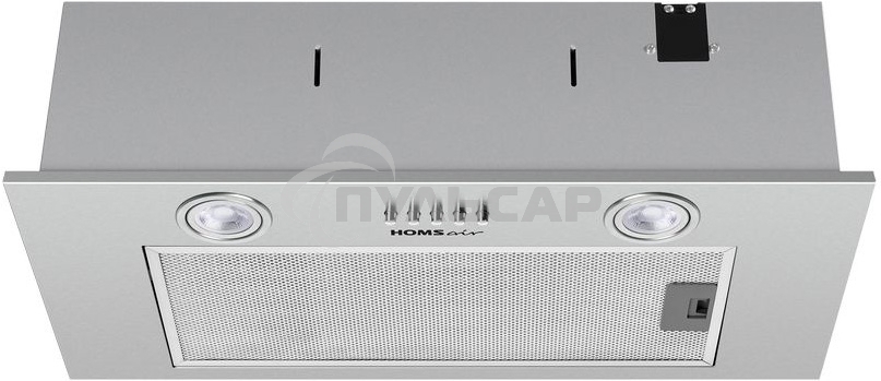 Вытяжка встраиваемая HOMSair Camelia Power 60 нержавеющая сталь, 60 см, 850 куб. м/ч, 52 дБ