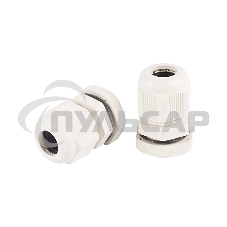 Кабельный ввод PG-11 (5-10мм) серый, комплект (2 шт/уп) Rexant