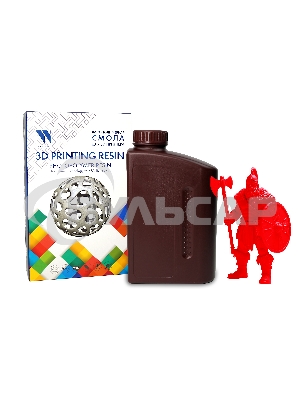 Фотополимерная смола NVPRINT Standard Resin Clear Red для 3D печати 1 кг (бут)