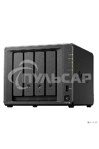 Сетевое хранилище Synology DiskStation DS925+ черный (AMD Ryzen V1500B/4Gb/4 pcs (3.5