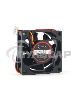 Вентилятор для корпуса Gembird 16606 черный, 60 мм, 4000 об/мин, 25 дБ, 3 pin