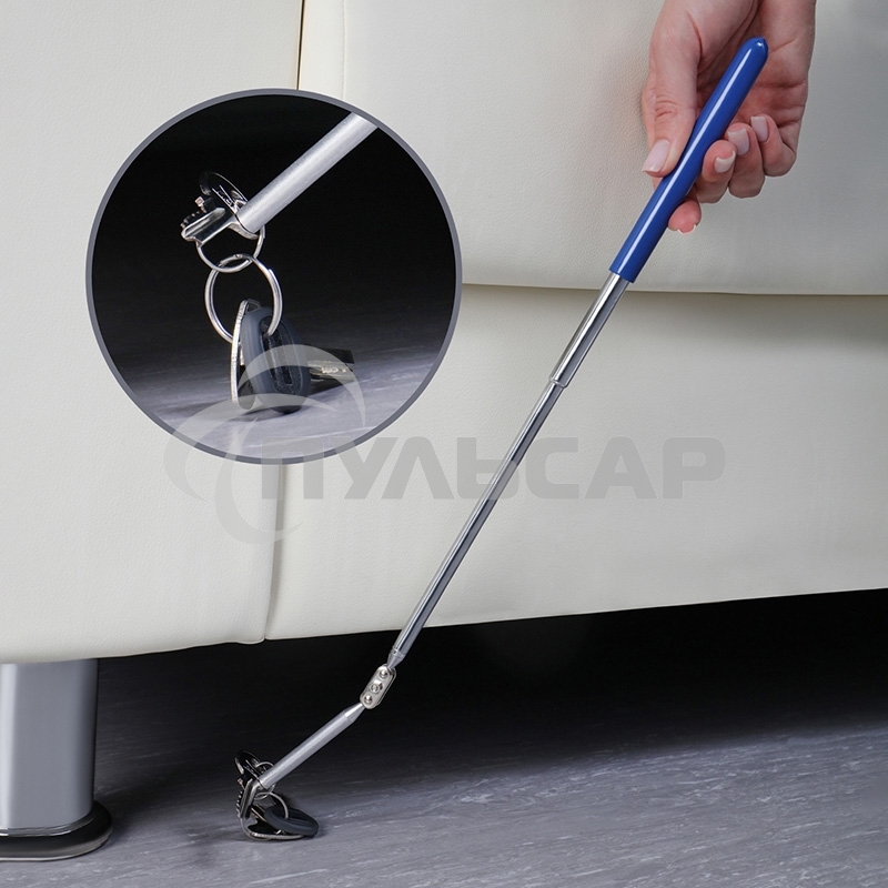 Магнит на шарнире телескопический 280-430 мм (удержание 450 г) Rexant