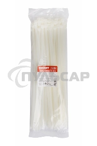 Хомут-стяжка кабельная нейлоновая Rexant 400 x7,6 мм, белая, упаковка 100 шт.