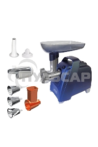 Мясорубка электрическая Аксион М61.02 Темно-синий, 2000 Вт, 3 кг/мин, Реверс