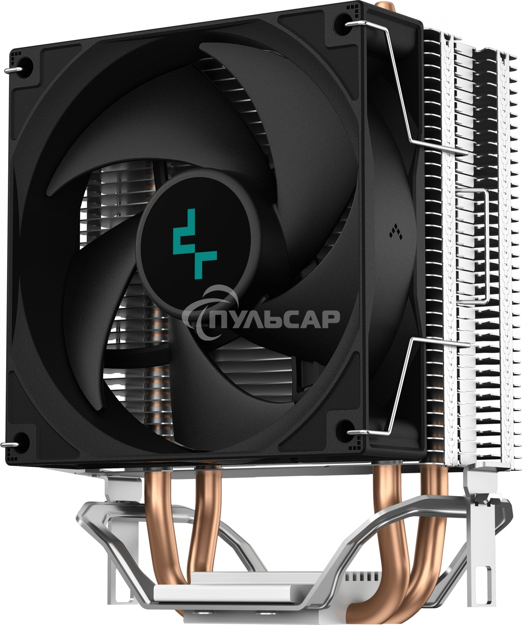 Кулер для процессора DEEPCOOL AG200 черный, 92 мм, алюминий/медь, 3050 об/мин, 30.5 дБ, 4 pin, 100 Вт, 133 мм