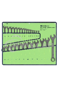Набор ключей комбинированных, 5,5 - 32 мм, 27 шт., CrV, фосфатированные, ГОСТ 16983 Сибртех