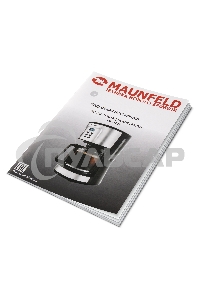 Кофеварка капельная Maunfeld MF-722S серебристый/черный, исп. кофе - молотый, 1.5 л, 900 Вт.