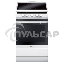 Плита электрическая Hansa FCCW54002 белый, конфорок 4 шт, духовка 68 л, 50 см x 85 см x 60 см