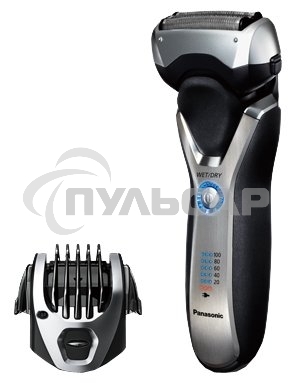 Электробритва сетчатая Panasonic ES-RT77-S520 реж.эл.:3 питан.:аккум. серебристый/черный