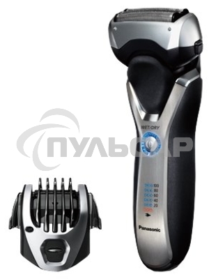 Электробритва сетчатая Panasonic ES-RT77-S520 реж.эл.:3 питан.:аккум. серебристый/черный