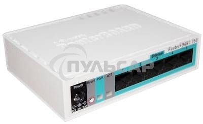 Роутер MikroTik RB750Gr3 hEX (RouterOS L4) with power supply and case 5 port 10/100/1000 гигабитный высокопроизводительный Ethernet
