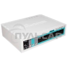 Роутер MikroTik RB750Gr3 hEX (RouterOS L4) with power supply and case 5 port 10/100/1000 гигабитный высокопроизводительный Ethernet