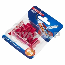 Клемма плоская Rexant, полностью изолированная гнездо - 7.4 мм, 0.5-1.5 мм², (РППи-м 1.5-(6.3) / FDFD1.25-250), в упак. 10 шт.