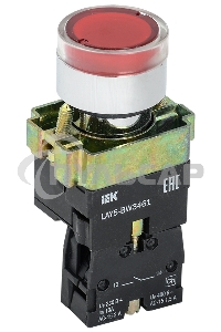 Кнопка LAY5-BW3461 с подсв. красн. 1з ИЭК BBT50-BW-K04
