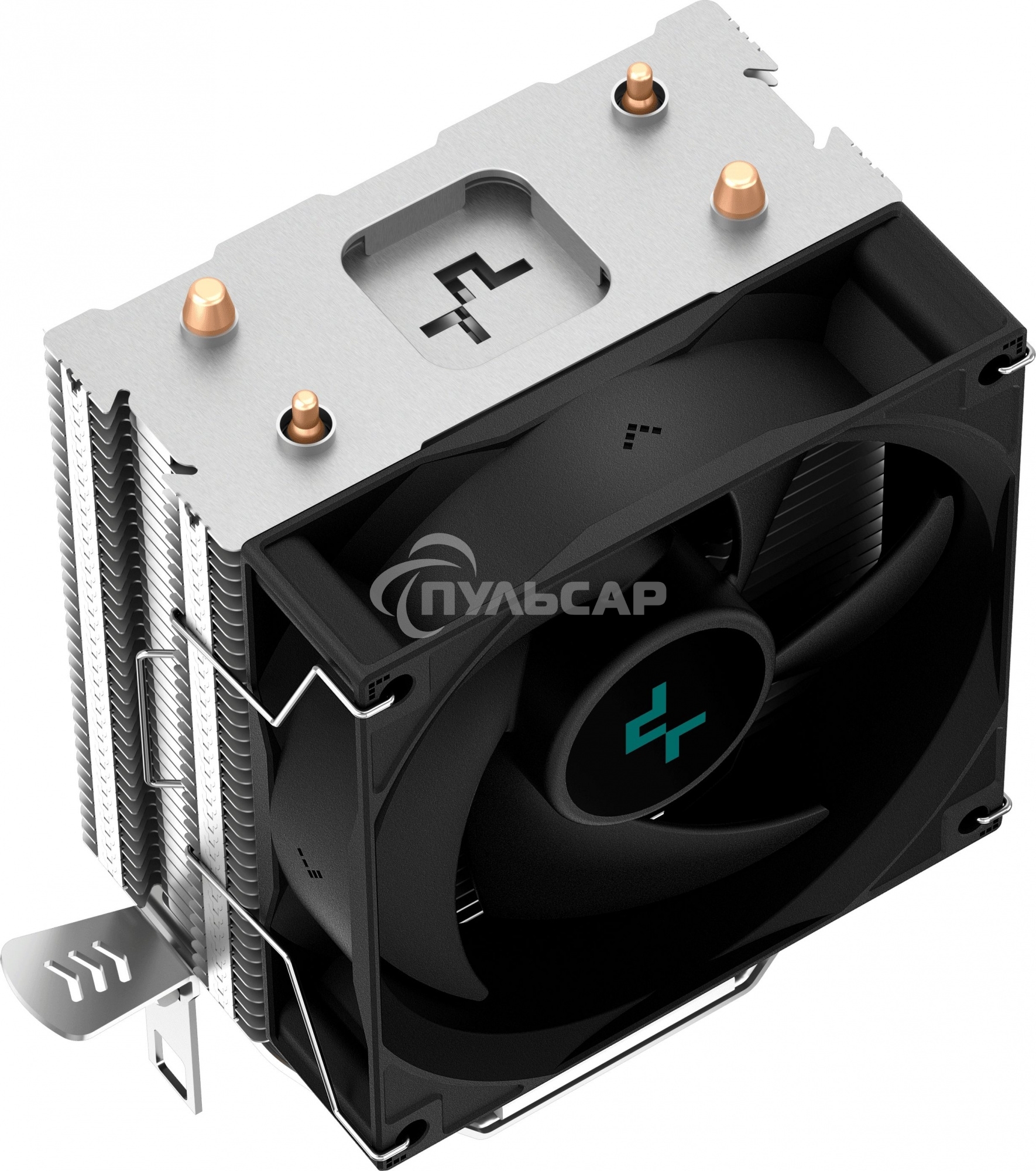 Кулер для процессора DEEPCOOL AG200 черный, 92 мм, алюминий/медь, 3050 об/мин, 30.5 дБ, 4 pin, 100 Вт, 133 мм