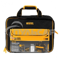 Сумка для инструмента Denzel 400х170х300 мм, 3 отделения, 28 карманов, наплечный ремень