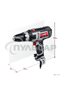 Дрель-шуруповерт ЗУБР ДШ-М1-400-2, Сетевая, 400Вт
