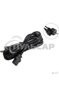 Кабель питания ExeGate Special PC-3S (Евровилка Schuko->С13) 3*0.75, CCA, черный, 3м