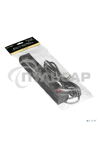 Сетевой фильтр ExeGate EX221188RUS SP-5-5B (5 розеток, 5м, евровилка, черный)