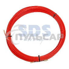 Протяжка кабельная Rexant (мини УЗК в бухте), стеклопруток, d=3,5 мм, 25 м, красная