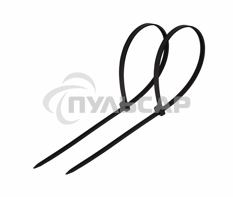 Хомут-стяжка кабельная нейлоновая Rexant 250 x4,8 мм, черная, упаковка 100 шт.
