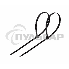 Хомут-стяжка кабельная нейлоновая Rexant 250 x4,8 мм, черная, упаковка 100 шт.