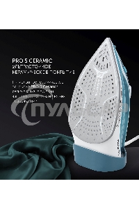 Утюг Polaris PIR2487AK 3m бирюзовый/белый 2400Вт