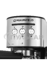 Кофеварка рожковая Maunfeld MF-720S PRO нержавеющая сталь, исп. кофе - молотый/чалды, 1.2 л, 1470 Вт, 15 бар