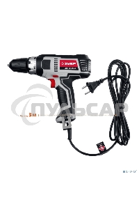 Дрель-шуруповерт ЗУБР ДШ-М1-400-2, Сетевая, 400Вт