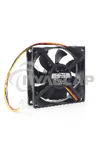 Вентилятор для корпуса Gembird 16607 черный, 80 мм, 2000 об/мин, 23 дБ, 3 pin