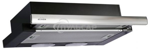 Вытяжка встраиваемая Elikor Интегра 50П-400-В2Л черный/нержавеющая сталь, 50 см, 400 куб. м/ч, 55 дБ