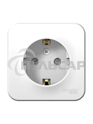 Розетка ОП BLANCA 16А 250В защ. шторки с заземл. изол. пласт. бел. SchE BLNRA011111