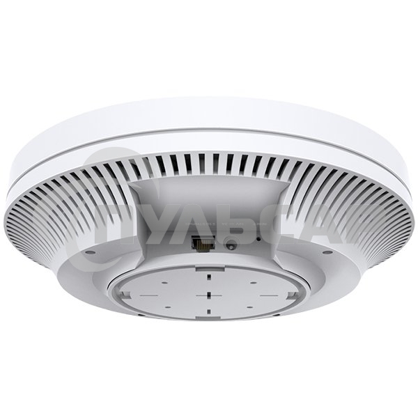 Точка доступа TP-Link 11AX dual-band ceiling access point, up to 1200 Mbit / s at 5 GHz and up to 574 Mbit / s at 2.4 GHz, 1 10/100/1000Mbps LAN port, support PoE 802.3at standard, support BSS coloring, Seamless Roaming, Mesh, Band Steering, Airtime Fairn