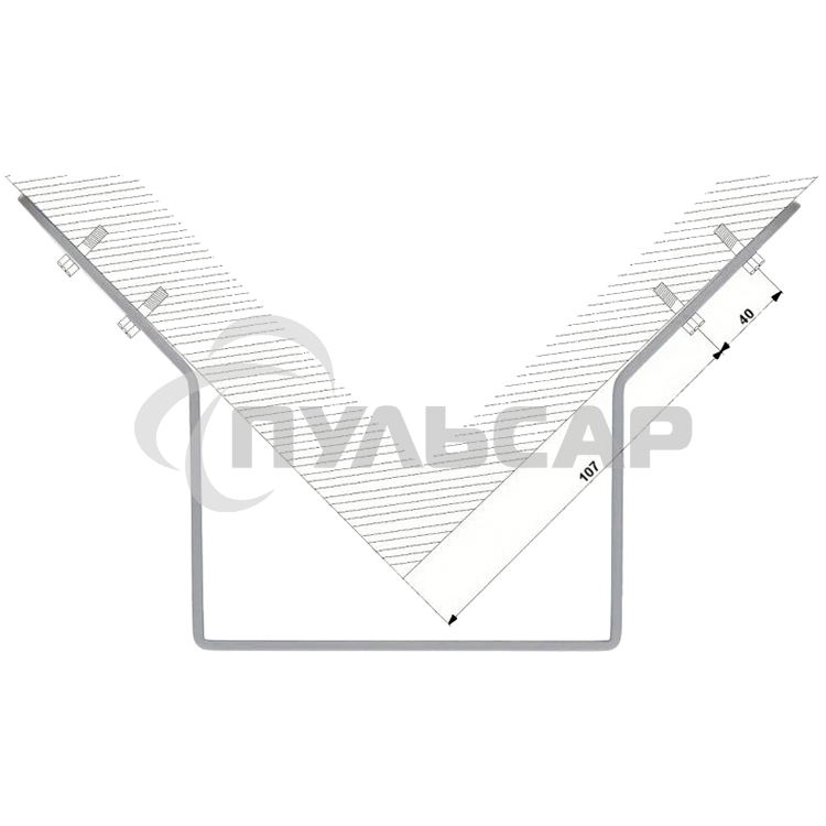 Угловой кронштейн для крепления PTZ видеокамер серий SD60/6AE/6AL, SD59/50/40, SD6C, SD42, SD29 Угловой кронштейн для крепления PTZ видеокамер серий SD60/6AE/6AL, SD59/50/40, SD6C, SD42, SD29