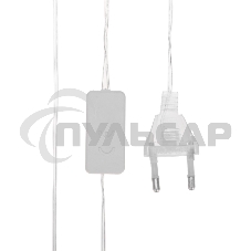 Гирлянда светодиодная Neon-night Снежинки большие 5м, 20LED, IP20, прозрачный провод, свечение мульти (RG/RB), мигание, 230В