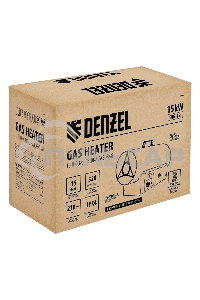 Газовая тепловая пушка GHG-15i, 15 кВт, цифровой термостат, пропан-бутан Denzel