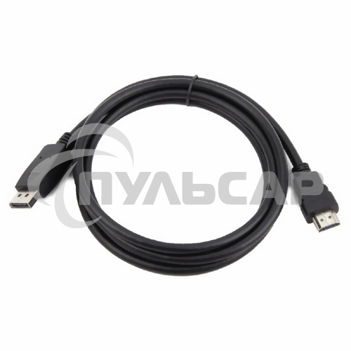 Кабель DisplayPort-HDMI Gembird/Cablexpert 1,8м, 20M/19M, черный, экран, пакет (CC-DP-HDMI-6)