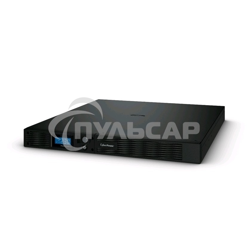 Источник бесперебойного питания Line-Interactive CyberPower PR1000ELCDRT1U 1000VA/800W USB/RS-232/EPO/SNMPslot (6 IEC С13)