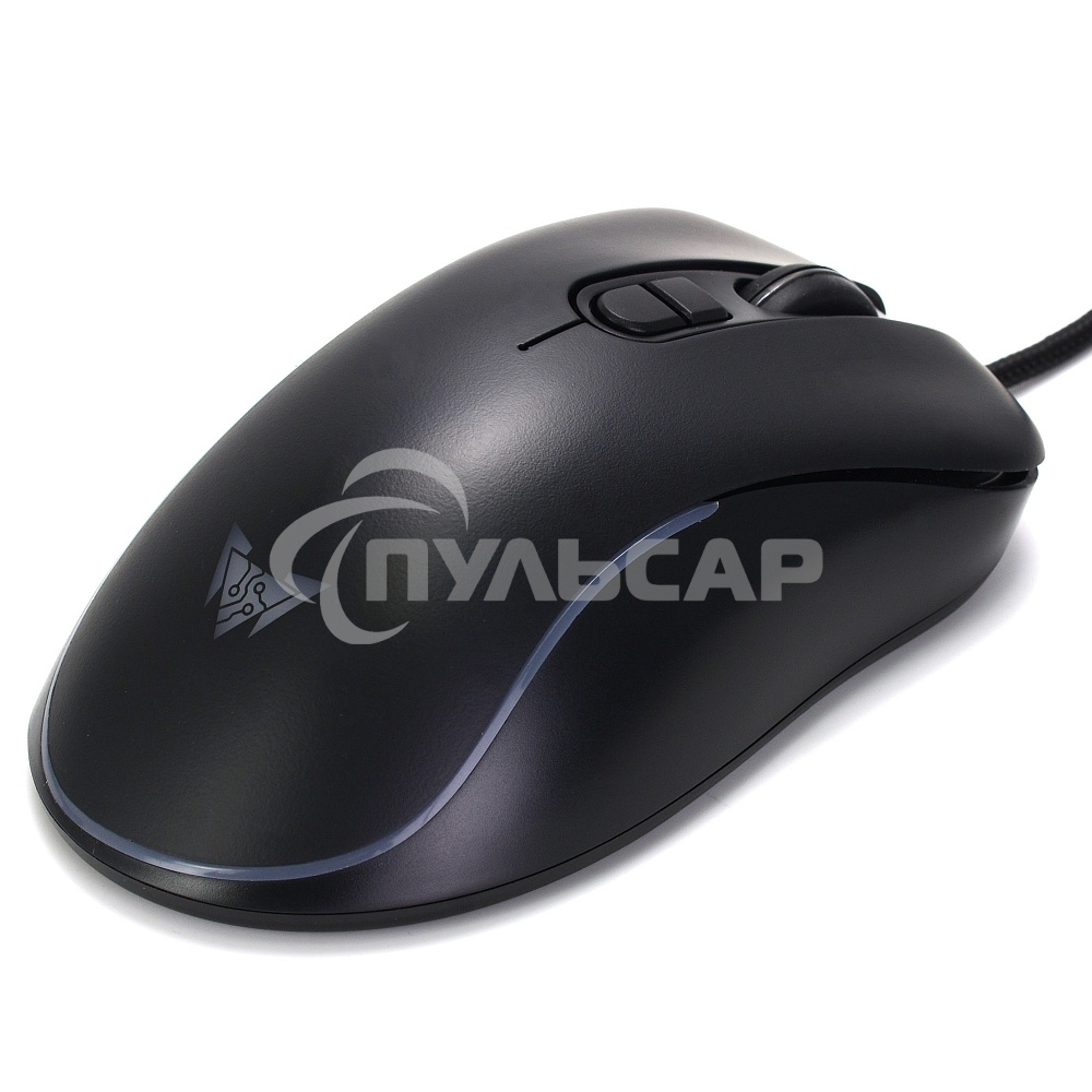 Мышь проводная Crown CMGM-902 черный, 7200 dpi, USB, кнопки - 7